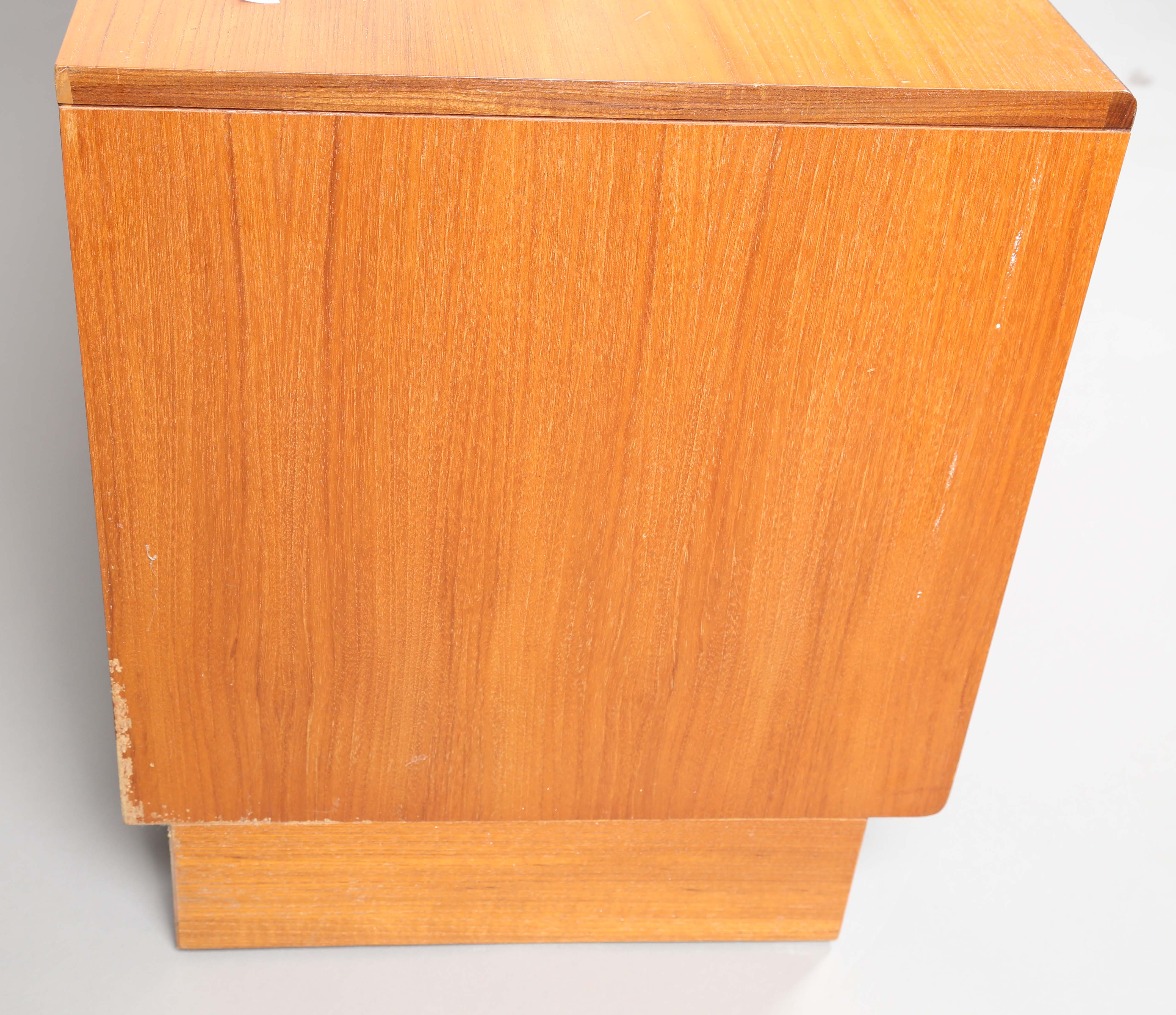 A mid-20th century G-Plan teak low sideboard, fitted with four doors, height 53cm, width 162cm, - Image 3 of 9