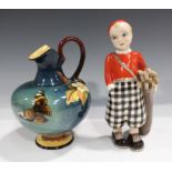 An Art Deco Goldscheider pottery figure, circa 1930, designed by Claire Weiss as a young boy