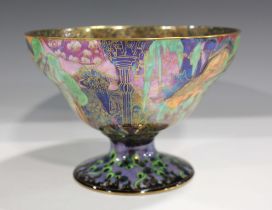 A Wedgwood Fairyland lustre Melba centre bowl, designed by Daisy Makeig-Jones, decorated to the