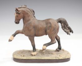 A Border Fine Arts limited edition model Welsh Cob by Anne Wall, No. 197 of 350, with certificate,