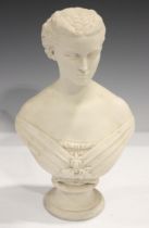 A Copeland Art Union of London Parian bust of Princess Alexandra, circa 1863, after a model by