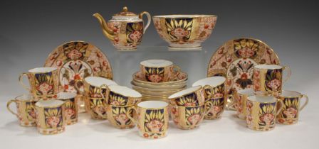 A Spode Japan pattern part service, early 19th century, pattern No. 1409, comprising bachelor's