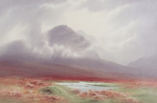 Charles Edward Brittan - Dartmoor Landscape, late 19th/early 20th century watercolour, signed,