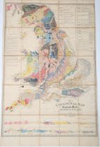 Joseph Wilson Lowry, after John Phillips - 'New Index Geological Map of the British Isles, and