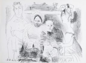 Pablo Picasso - 'Portrait de Famille I. Homme Aux Bras Croisés', lithograph on wove paper, published