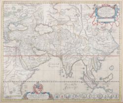 Jan Janssonius - 'Asia Antiqua cum finitimis Africae et Europae Regionibus' (Map of India, China and