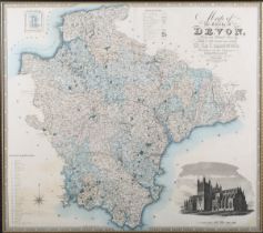 C. & J. Greenwood - 'Map of the County of Devon from an actual Survey made in the Years 1825 &