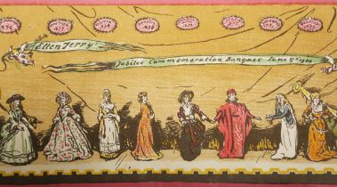 William Nicholson - 'The Ellen Terry Jubilee Commemoration Banquet Souvenir', panoramic lithograph