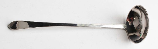 A Tiffany & Co sterling sauce ladle, weight 53.5g, length 17.5cm, with a Tiffany & Co pouch.Buyer’