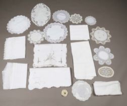 A quantity of mainly early 20th century table linen.Buyer’s Premium 29.4% (including VAT @ 20%) of