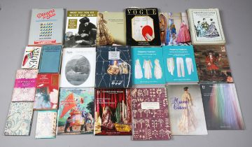 A large collection of reference books, mostly relating to 18th and 19th century costume,