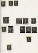 Great Britain stamp collection in an album with 1840 1d black, 26 examples some fine four margins,