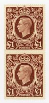 Great Britain stamps in seven albums and stock books plus loose with Great Britain 1939-45 5