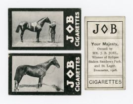 A set of 25 Societe Job 'Racehorses 1908-09 Winners' cigarette cards circa 1909.Buyer’s Premium 29.