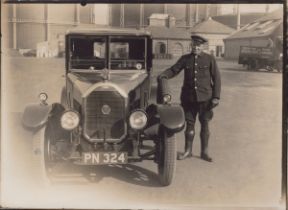 HUMBER. A collection of approximately 184 photographs and 15 postcards of Humber motorcars,