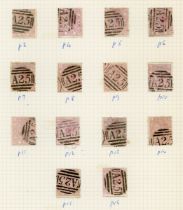 Malta stamps in Davo album from 1860-63 ½d buff mint, 1886 5 shillings, rose used, 1914 to 2