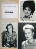 AUTOGRAPHS. A large collection of approximately 450 signed letters, photographs and postcards in