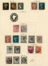 Ten albums of world stamps, including Lincoln and Schaubek album with Great Britain from 1840 1d