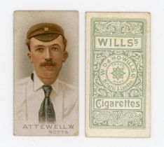 A set of 50 Wills 'Cricketers' cigarette cards circa 1896.Buyer’s Premium 29.4% (including VAT @