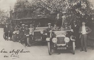 AUSTIN. A collection of 15 postcards and 9 photographs, mostly of Veteran and Edwardian Austin