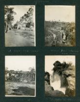 PHOTOGRAPHS. An album containing approximately 200 photographs, circa 1907-1930, the photographs 8cm