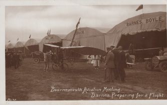 AVIATION. A group of 8 postcards and 1 photograph of aviation interest, including photographic