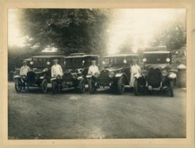 HIRE CARS. A collection of approximately 77 postcards, photographs and reprints of taxis and hire