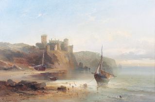 Max Sinclair - Culzean Castle, Firth of Clyde, 19th century oil on canvas, signed recto, titled