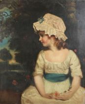 After Joshua Reynolds - 'Simplicity' (Half Length Portrait of Joshua Reynolds' Niece, Theophilia