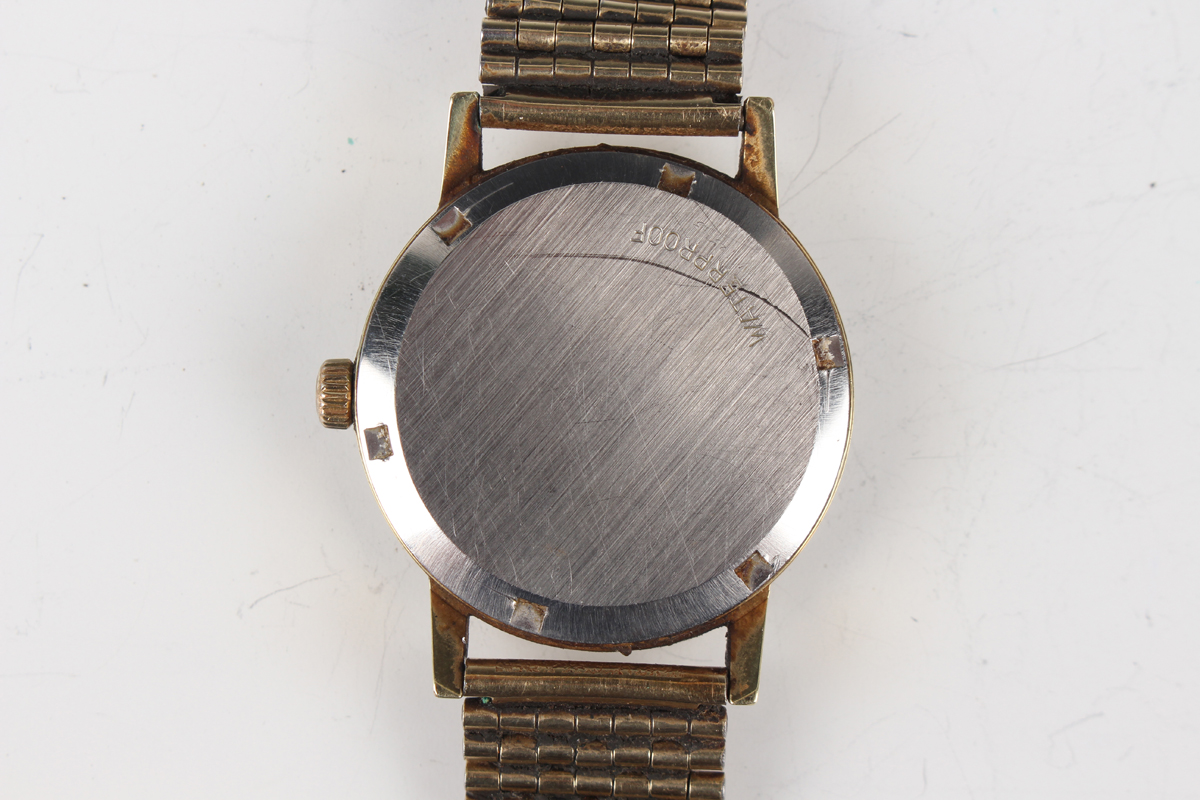 An Omega gilt metal fronted and steel backed gentleman's wristwatch, the signed gilt dial with baton - Image 15 of 16