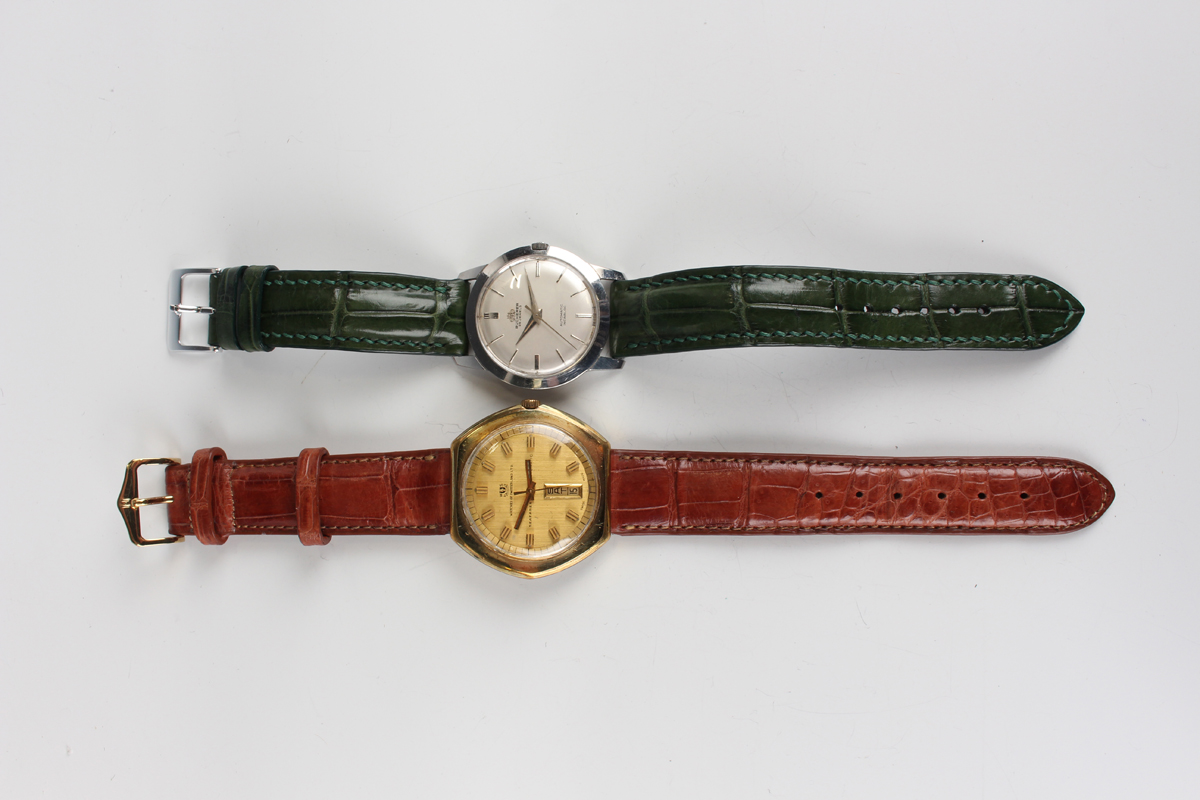 A Watches of Switzerland Ltd Seafarer Automatic gilt metal fronted and steel backed gentleman's - Image 2 of 8