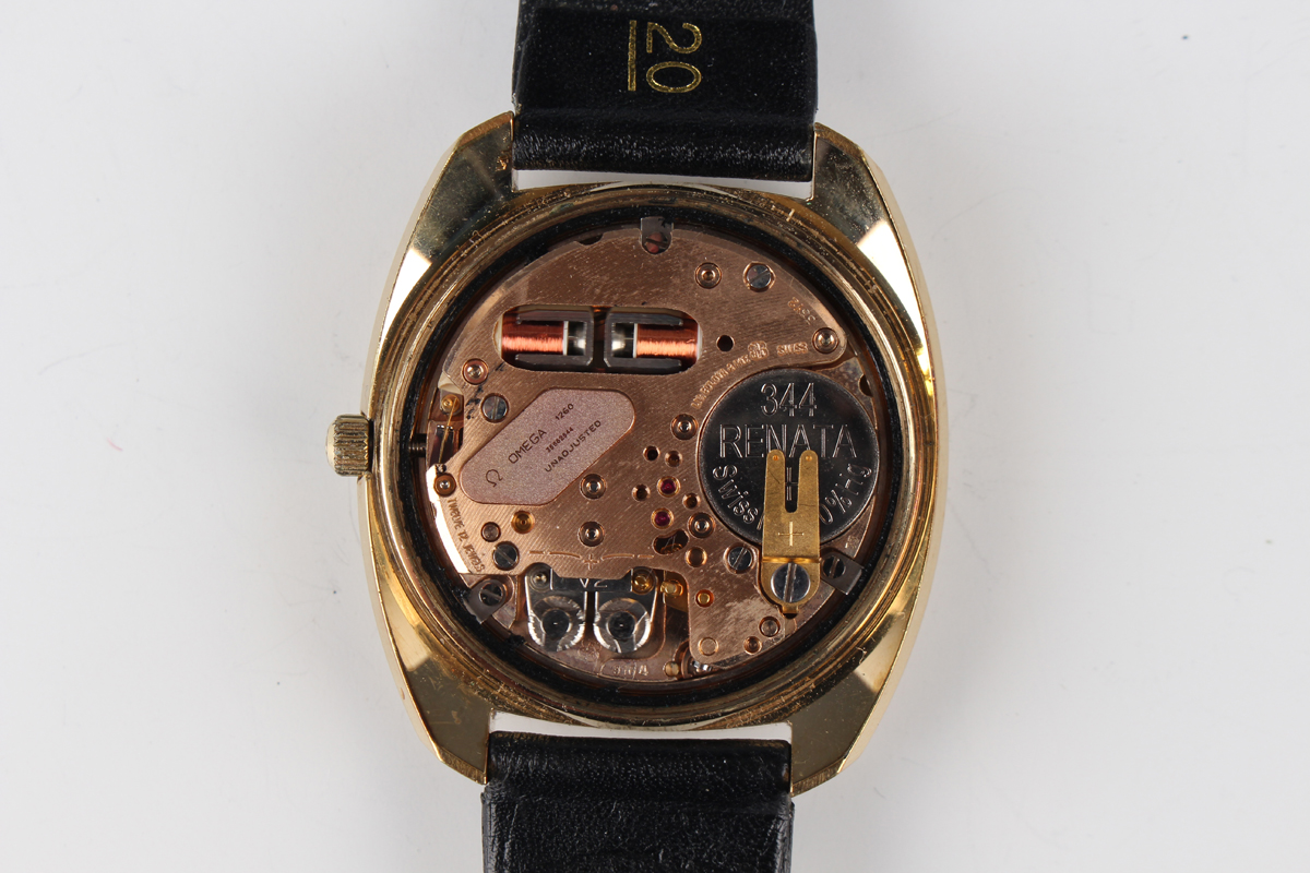 An Omega Electronic F300 Hz Chronometer gilt metal fronted and steel backed gentleman's - Image 6 of 6