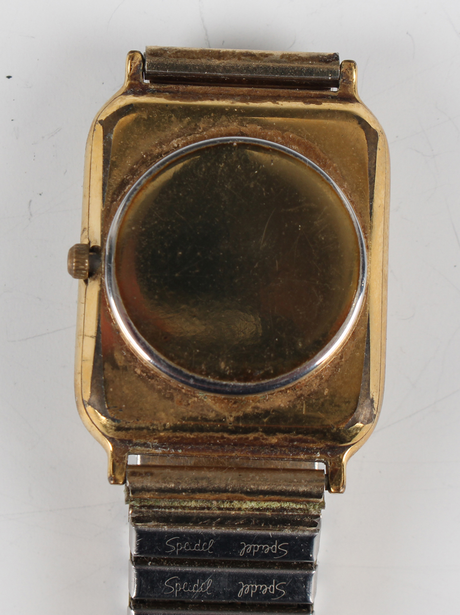 A Montine Automatic gilt metal fronted and steel back gentleman's wristwatch, case width 3.4cm, on a - Image 3 of 15