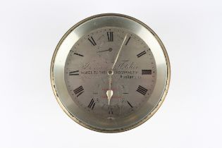 A Victorian marine chronometer, the two day chain fusee movement with maintaining power and