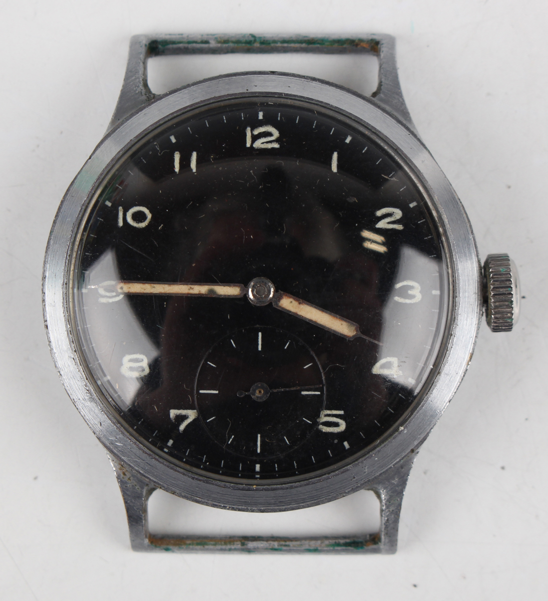 A Helma military style base metal cased wristwatch with signed and jewelled movement, with dust - Image 13 of 13
