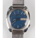 A Bulova Accutron stainless steel gentleman's wristwatch with signed and jewelled movement, the