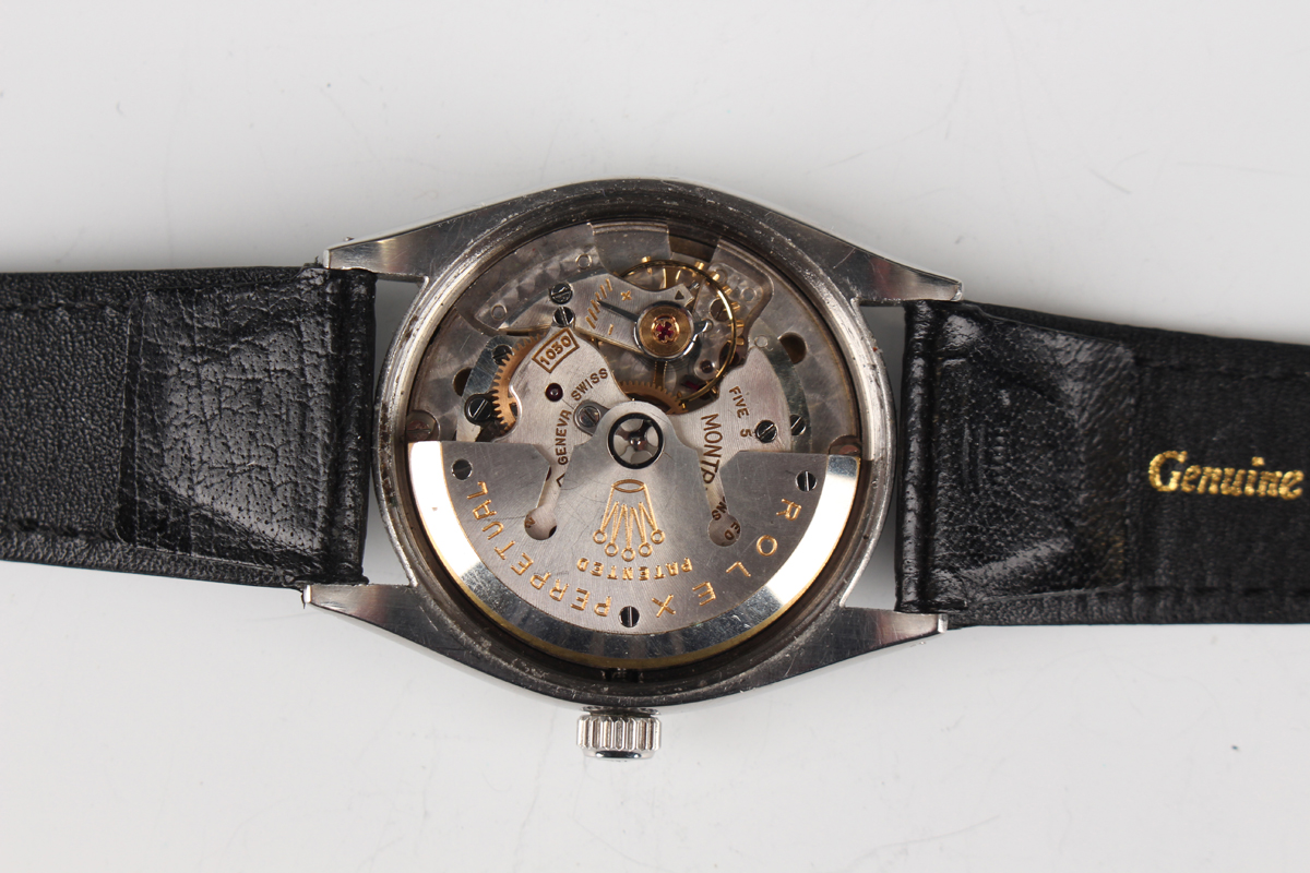 A Rolex Oyster Perpetual stainless steel cased gentleman's wristwatch, Ref. No. 6564, circa 1942, - Image 6 of 7
