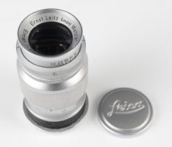 An Ernst Leitz Wetzlar Leica Elmar f=9cm 1:4 lens, Nr. 1080620.Buyer’s Premium 29.4% (including