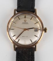 An Omega Automatic De Ville 9ct gold circular cased gentleman's wristwatch, circa 1968, the signed