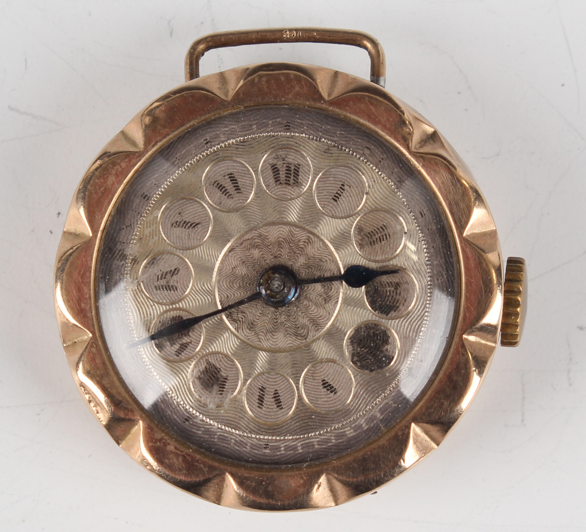 A 9ct gold keyless wind open-faced gentleman's pocket watch, the jewelled lever movement detailed ' - Image 6 of 16