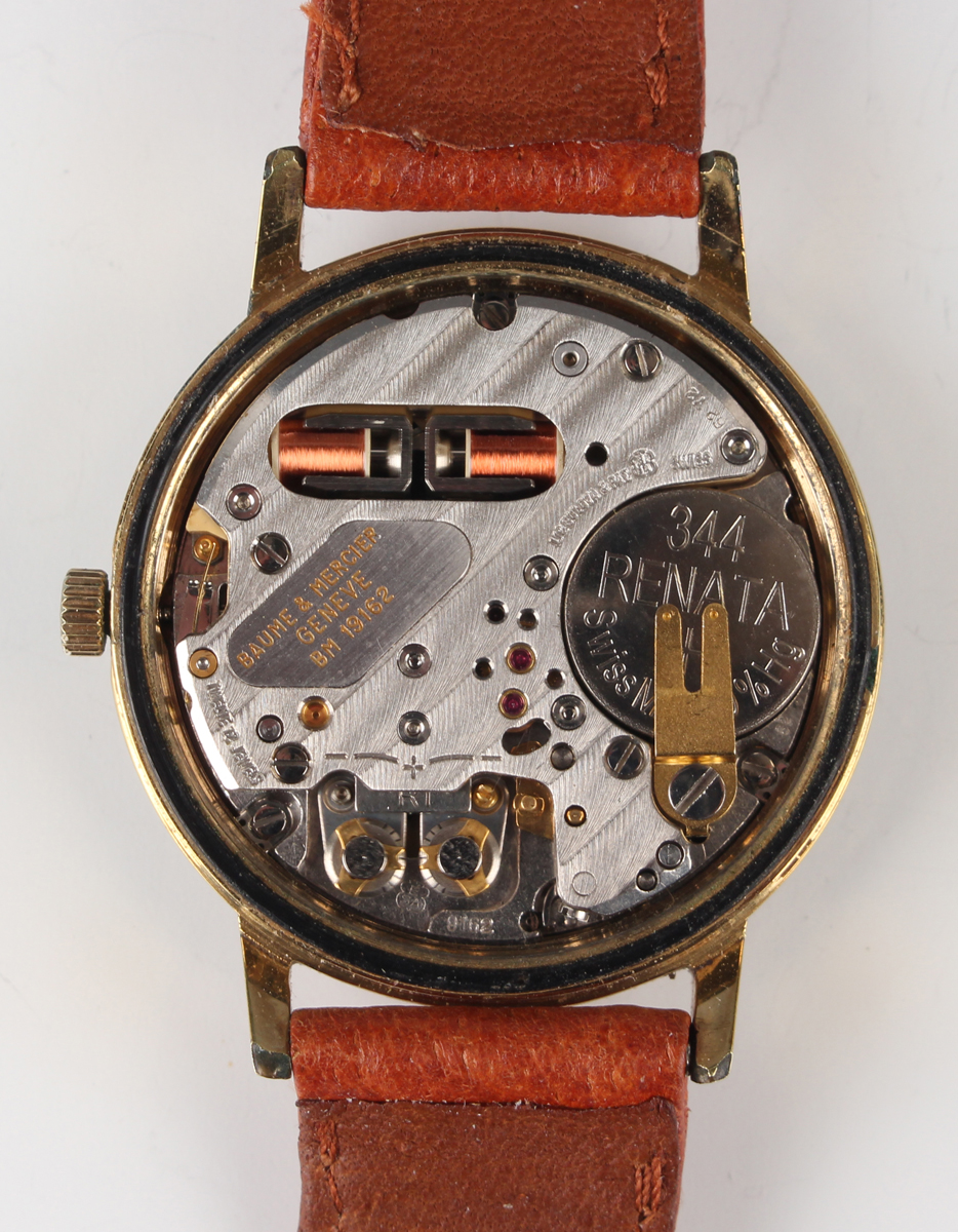 A Baume & Mercier Genève Tronosonic gilt metal fronted and steel backed gentleman's wristwatch, - Image 7 of 7