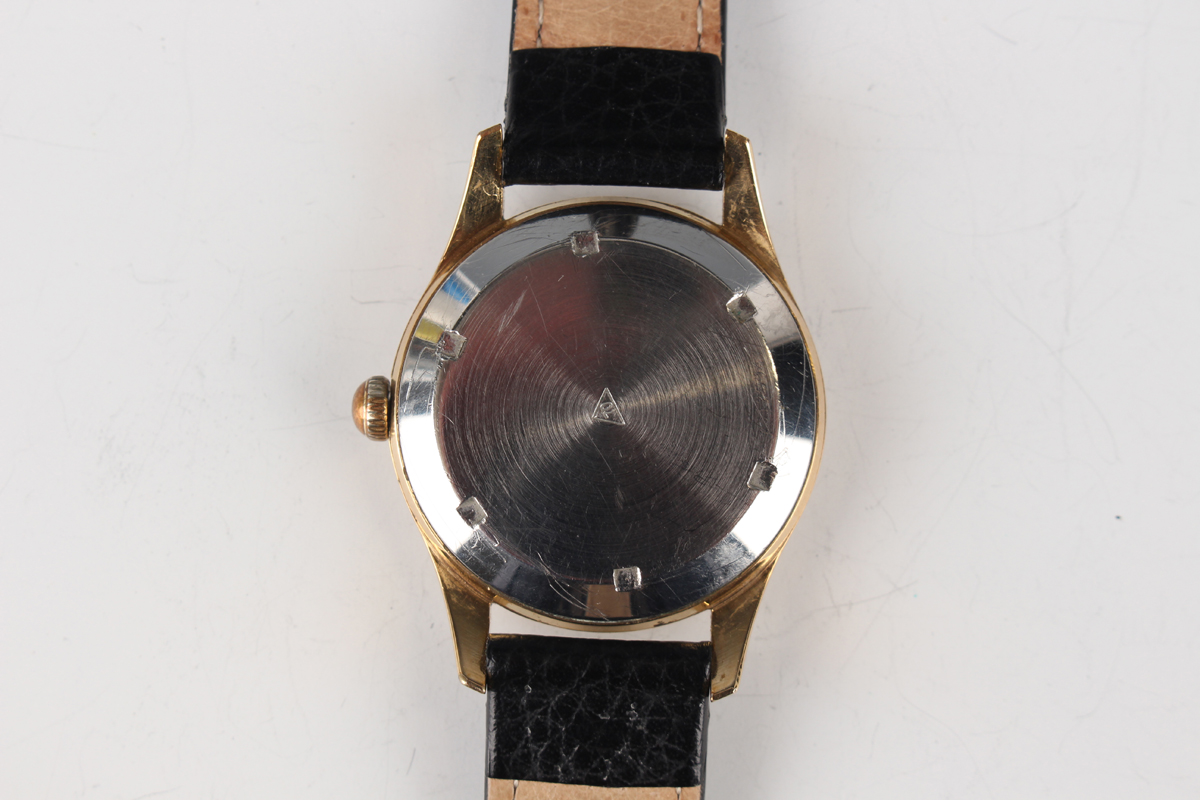 A Girard-Perregaux Gyromatic gilt metal fronted and steel backed gentleman's wristwatch, the - Image 4 of 4