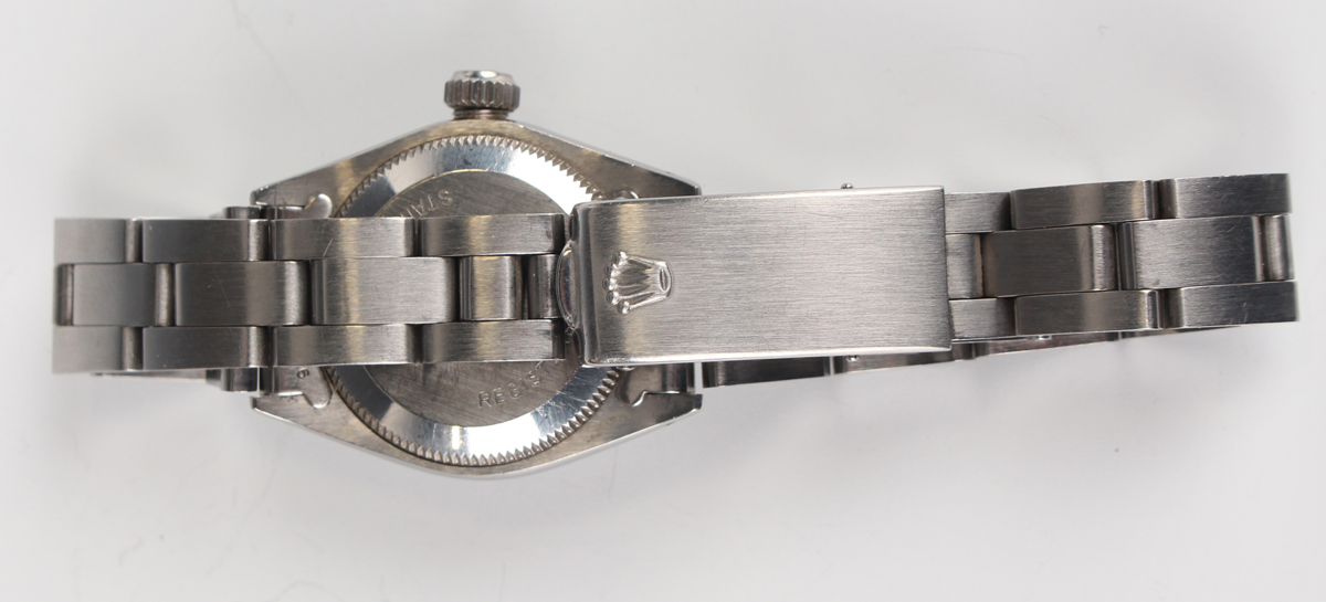 A Rolex Oyster Perpetual stainless steel lady's bracelet wristwatch, Ref. 6718, circa 1976, with - Image 3 of 5