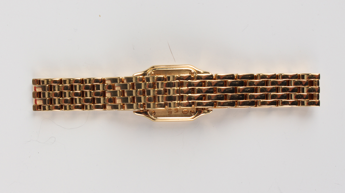 A Cartier Panthère mini 18ct yellow gold lady's bracelet wristwatch, Ref. 11301, with quartz - Image 3 of 5