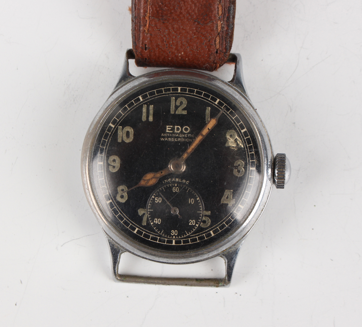 An Omega base metal keyless wind hunting cased gentleman's pocket watch, circa 1916, the signed - Image 10 of 15