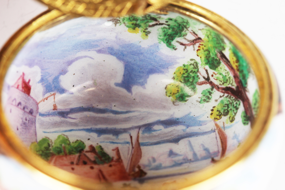An 18th century and later enamelled cased keywind gentleman's pocket watch, the gilt fusee - Image 17 of 24