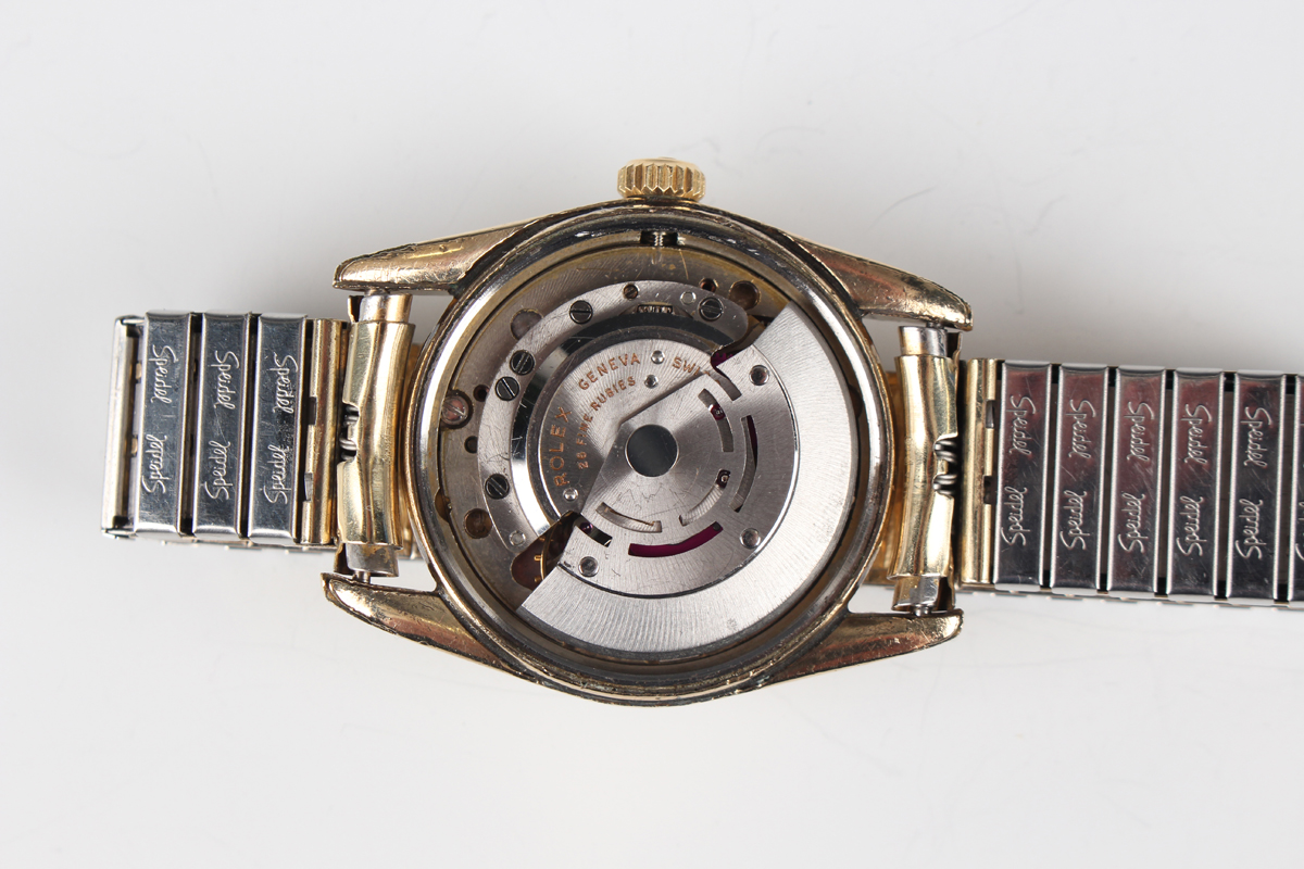 A Rolex Oyster Perpetual Air-King gilt metal fronted and steel backed gentleman's wristwatch, Ref. - Image 7 of 7