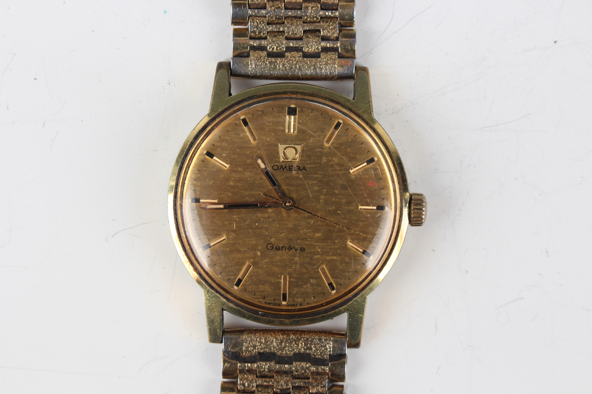An Omega gilt metal fronted and steel backed gentleman's wristwatch, the signed gilt dial with baton - Image 16 of 16