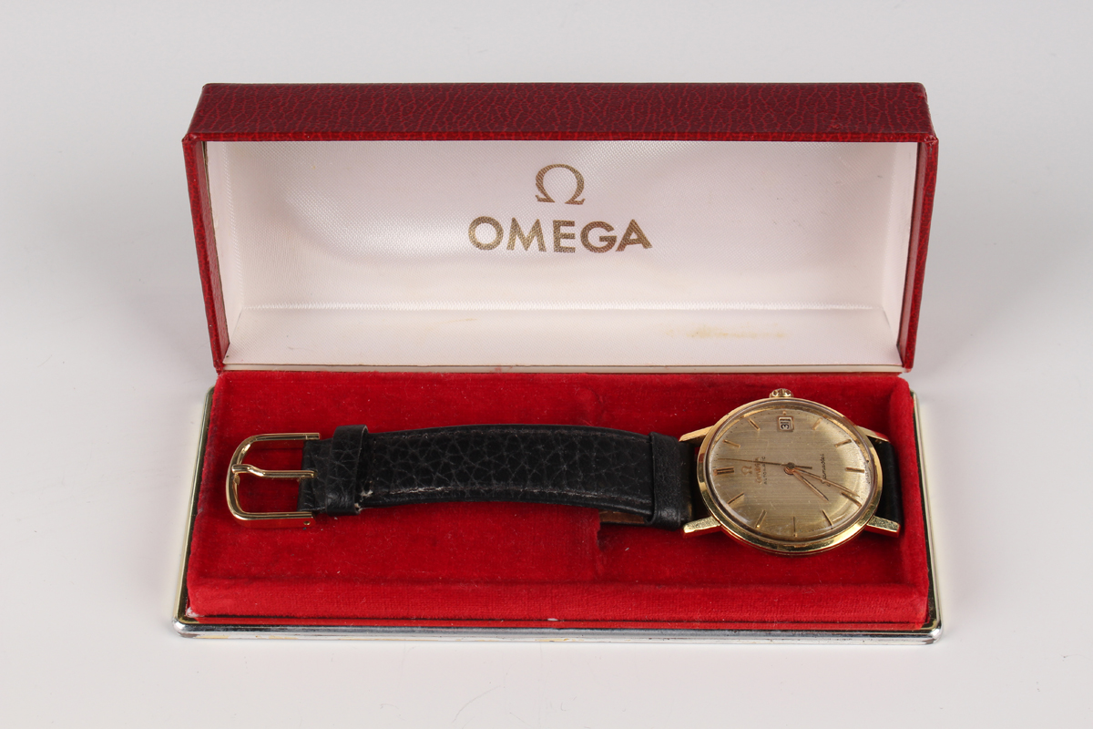 An Omega Seamaster Automatic 18ct gold circular cased gentleman's wristwatch, the signed silvered - Image 3 of 6