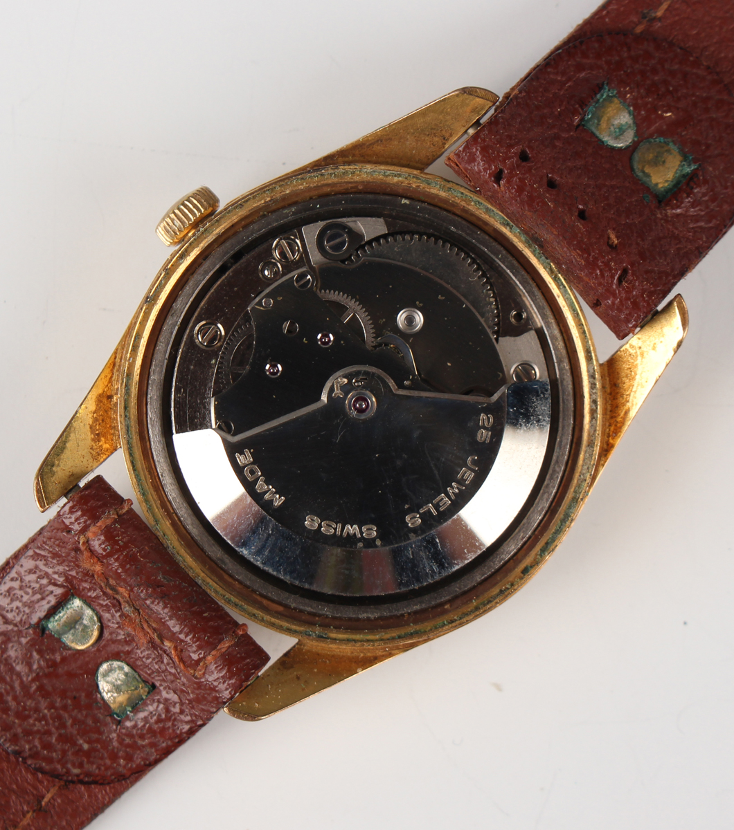 A Smiths De Luxe chrome plated and steel backed gentleman's wristwatch with unsigned jewelled - Image 13 of 15
